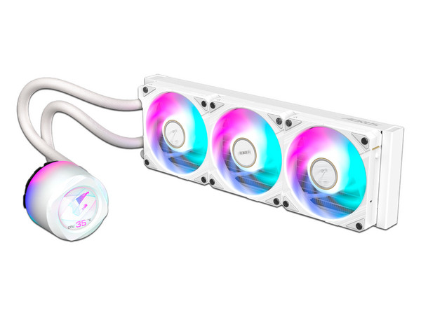Sistema de Enfriamiento Líquido Gigabyte AORUS Waterforce X II 360 ICE, 360mm, Color Blanco.