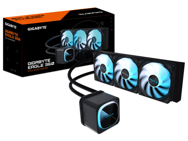 Sistema de Enfriamiento Líquido Gigabyte Eagle 360, 360mm, 3200 RPM, ARGB. Color Negro.