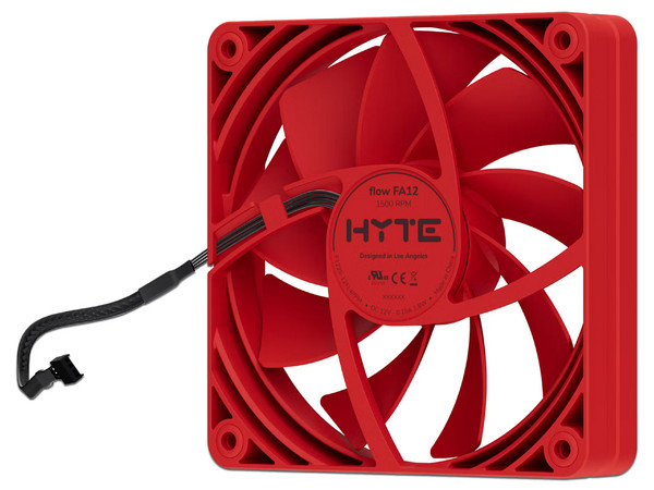 Kit De 4 Ventiladores HYTE FA12, 120mm, Color Rojo.