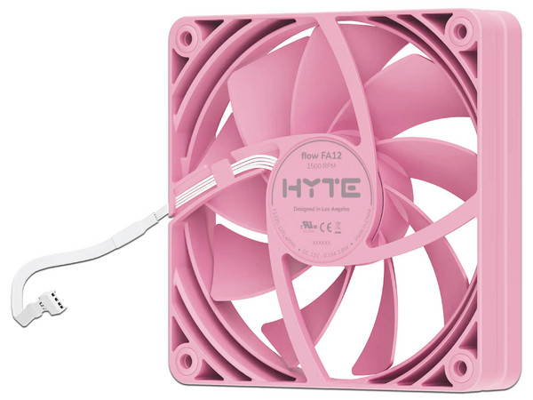 Kit De 4 Ventiladores HYTE FA12, 120mm, Color Rosa.
