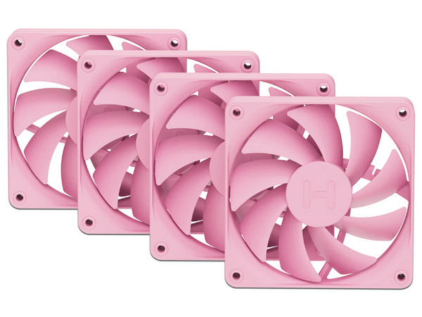 Kit De 4 Ventiladores HYTE FA12, 120mm, Color Rosa.
