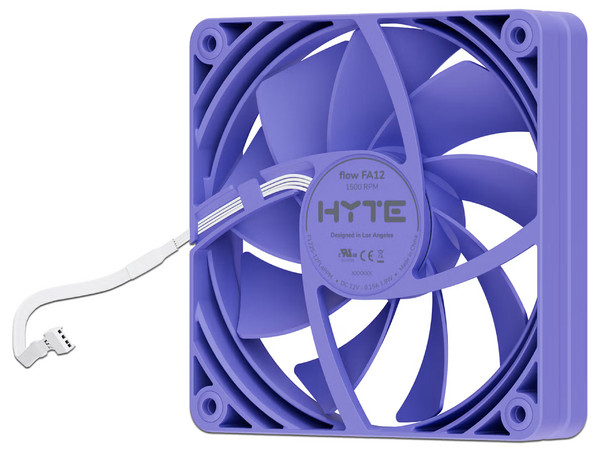 Ventiladores HYTE FA12, 120mm PWM. Colores Taro Milk y Lila.