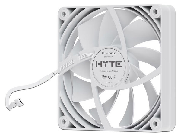 Kit De 4 Ventiladores HYTE FA12, 120mm, Color Blanco.