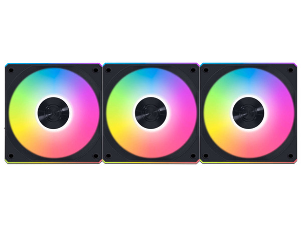 Kit de 3 Ventiladores Lian Li UNI FAN CL, 120mm, RGB, hasta 2150 RPM, Con Control Inalámbrico, Color Negro.