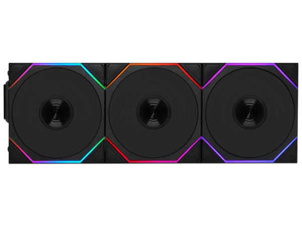 Kit de 3 Ventiladores Lian Li UNI FAN TL, 120mm, RGB, hasta 2600 RPM, Color Negro.