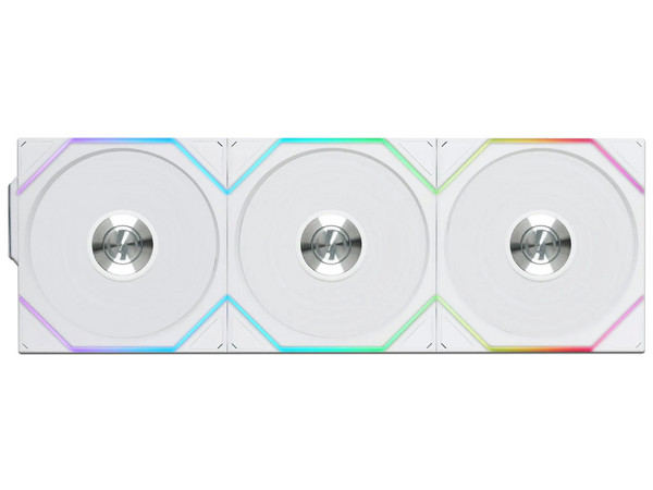Kit de 3 Ventiladores Magnéticos Lian Li UNI FAN TL, 120mm, Inalámbricos, Color Blanco.