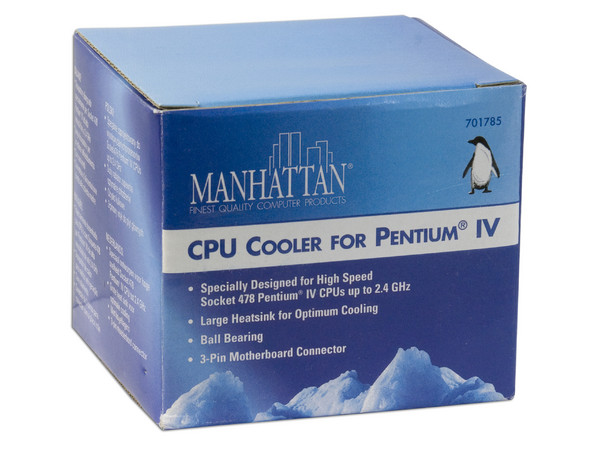 Disipador y Ventilador Manhattan para Intel Socket 478