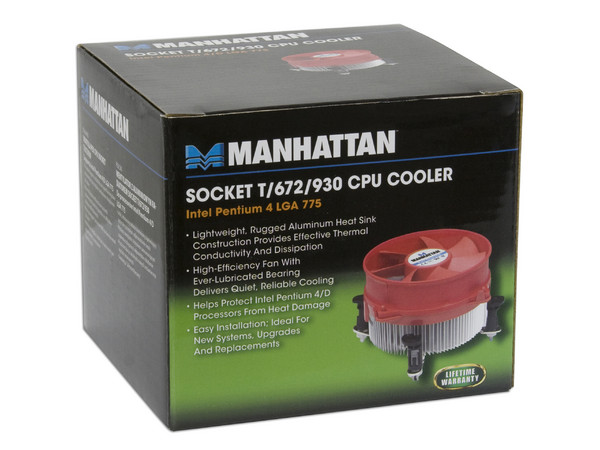 Disipador y Ventilador Manhattan para Intel Socket 775