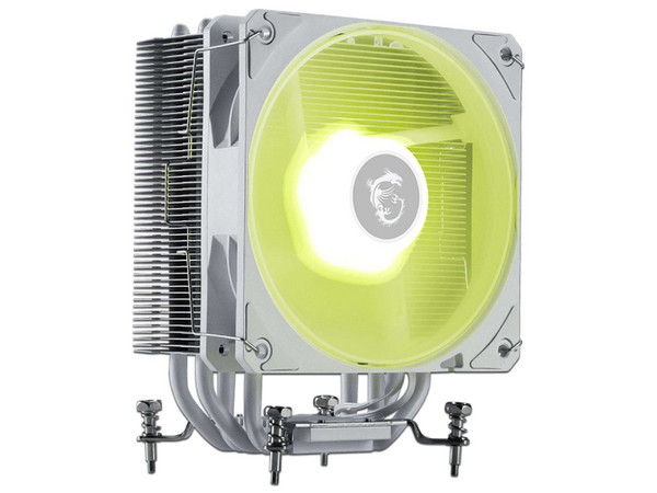 Disipador y Ventilador MSI MAG COREFROZR AA13, Iluminación ARGB, Soporta Socket AM4, AM5, LGA 1700 y 1851, Color Blanco.