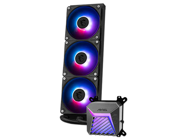 Sistema de Enfriamiento Líquido MSI MAG CORELIQUID A15 360 de 360mm, ARGB, Soporta Socket LGA 1851 / 1700 / AM5 / AM4. Color Negro.