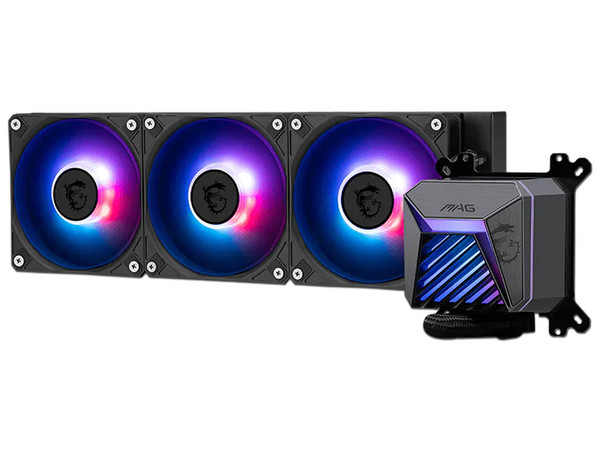 Sistema de Enfriamiento Líquido MSI MAG CORELIQUID A15 360 de 360mm, ARGB, Soporta Socket LGA 1851 / 1700 / AM5 / AM4. Color Negro.