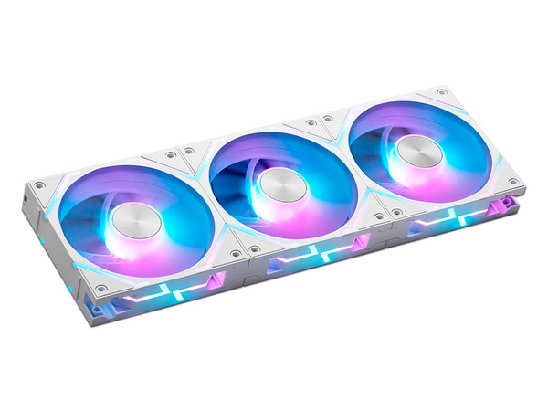 Kit de 3 Ventiladores MSI EZ120 de 120mm, ARGB. Color Blanco.