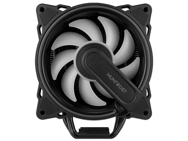 Disipador y Ventilador Munfrost Cold Storm ARGB, Ventilador Dual 120mm, 1800 RPM, Soporta Socket LGA 1700, 1366 y AMD AM4, Color Negro.
