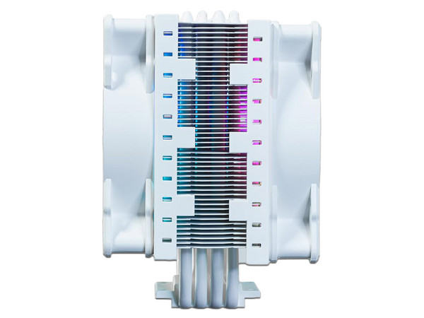 Disipador Con Ventilador Munfrost Cold Storm ARGB, 120mm, 1.800 RPM, Compatible con 1366/2011/2066/1700 y AMD AM4/AM5. Color Blanco.