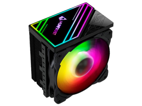 Disipador y Ventilador Munfrost Cold Wind ARGB, 120mm, 1650 RPM, Soporta Socket LGA 1700, 1366 y AMD AM4, Color Negro.