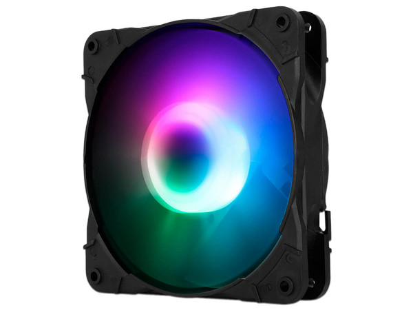 Kit de 3 Ventiladores Munfrost Sunflower, 120mm, 1100 RPM, ARGB, Incluye Controlador, Color Negro.