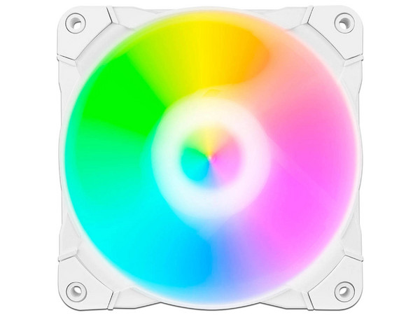 Ventilador Munfrost Sunflower, 120mm, 1100 RPM, ARGB, Color Blanco.
