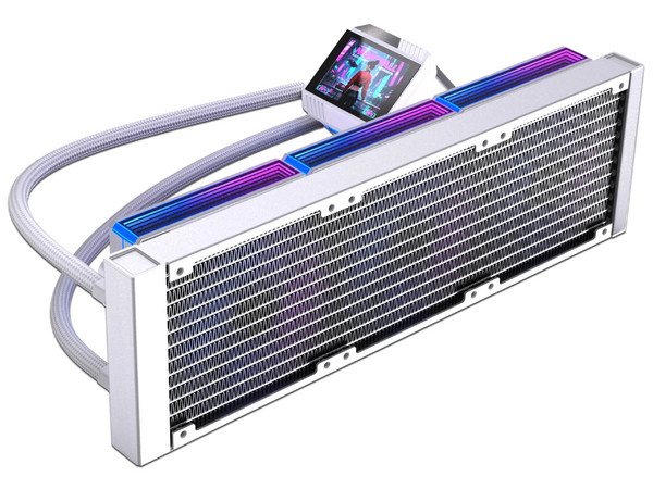Sistema de Enfriamiento Líquido NACEB BOREAL, Pantalla LCD de 2.8mm, ARGB, 360mm, Color Blanco.