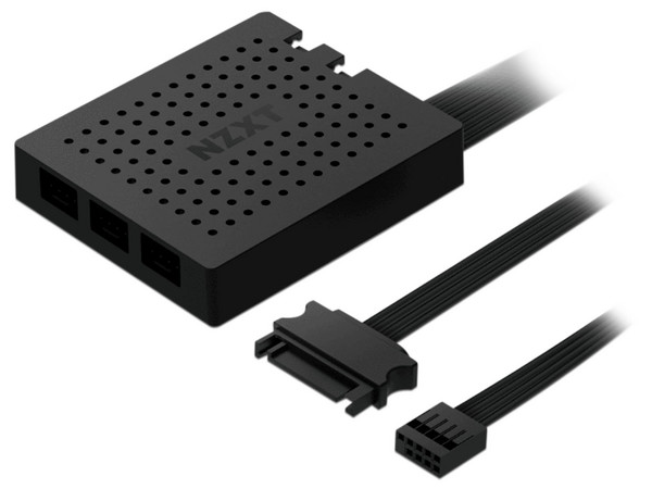Kit de Ventiladores NZXT HF-2812C-TW, 120mm, Iluminación RGB. Color Negro. 3 piezas.
