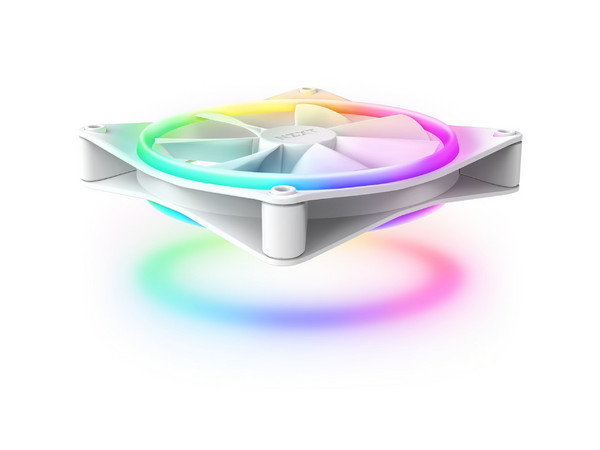 Ventilador NZXT F120 RGB Duo de 120mm, 1800RPM. Color Blanco.