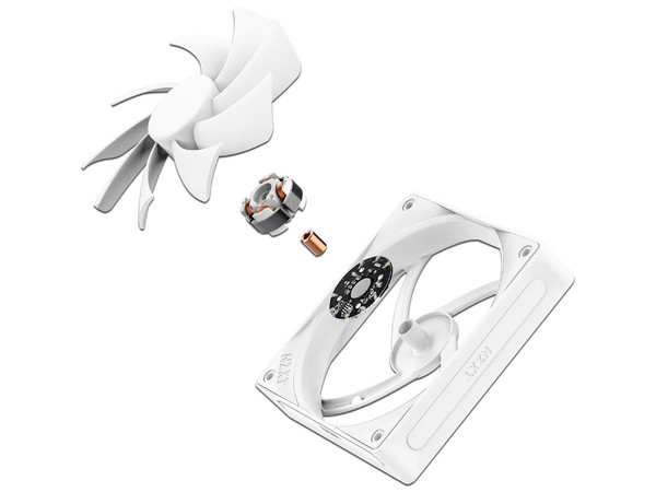 Ventilador NZXT F120Q de 120mm, 1800RPM. Color Blanco.