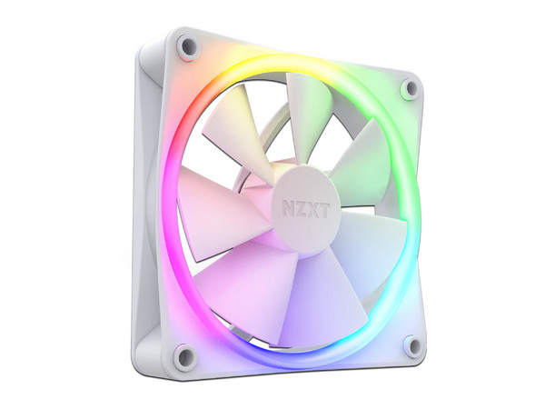 Ventilador NZXT F120 RGB de 120mm, RGB, Color Blanco.