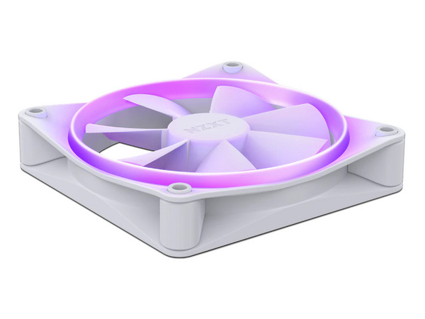 Ventilador NZXT F120 RGB de 120mm, RGB, Color Blanco.
