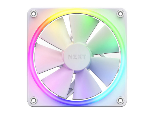 Ventilador NZXT F120 RGB de 120mm, RGB, Color Blanco.