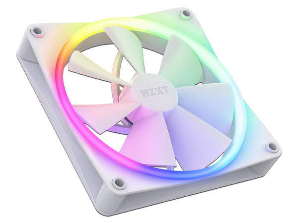 Kit de 2 ventiladores NZXT F140 RGB de 140mm, Control RGB, Color Blanco.