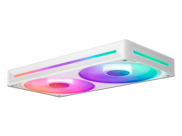 Ventilador Dual NZXT F240 RGB Core de 240mm, Color Blanco.
