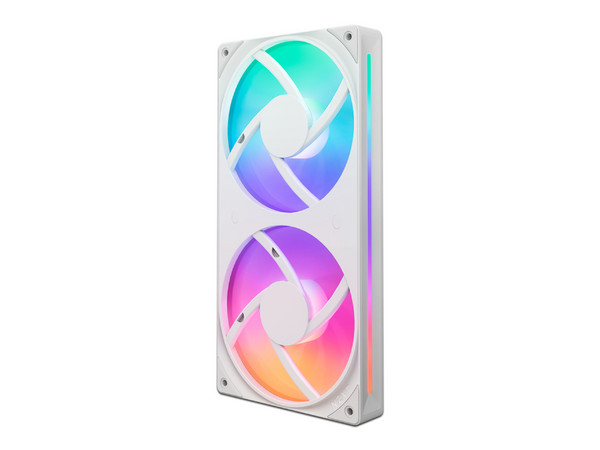 Ventilador Dual NZXT F240 RGB Core de 240mm, Color Blanco.