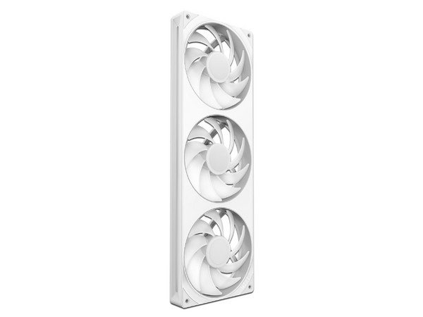 Kit de 3 Ventiladores NZXT F360 RGB Core de 360mm, Un solo marco, Color Blanco.