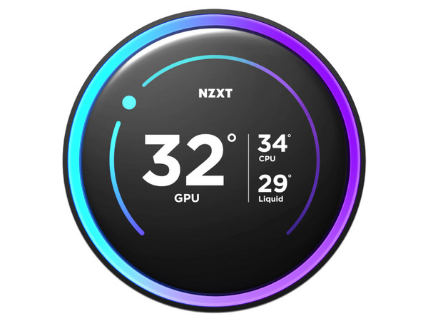Sistema de Enfriamiento Liquido NZXT Kraken Elite 240 RGB de 240mm, Pantalla IPS LCD de 2.72