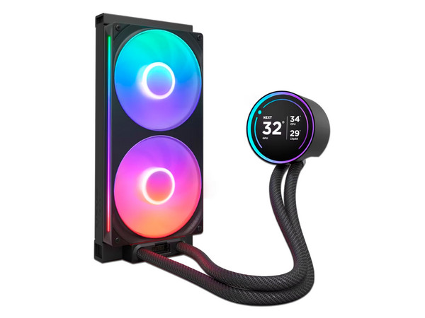 Sistema de Enfriamiento Liquido NZXT Kraken Elite 280 RGB, Pantalla LCD de 2.72