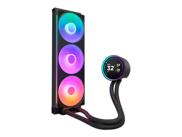 Sistema de Enfriamiento Liquido NZXT Kraken Elite 360 RGB, Pantalla LCD de 2.7