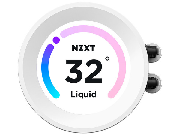 Sistema de enfriamiento líquido NZXT Kraken Elite 360 RGB, Pantalla LCD, 3 ventiladores de 120 mm, Color Blanco.