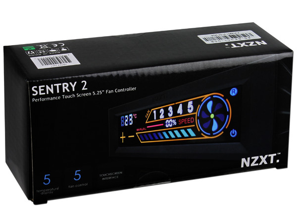 Controlador de hasta 5 ventiladores interno NZXT Sentry 2 con pantalla TouchScreen