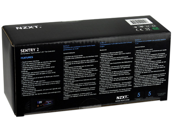 Controlador de hasta 5 ventiladores interno NZXT Sentry 2 con pantalla TouchScreen