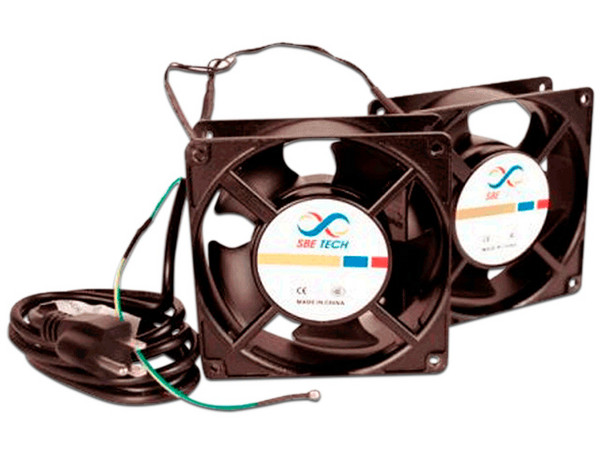 Par de extractores para gabinete SBETECH J2VENTN127V, de 4 1/2 Pulgadas de diámetro.