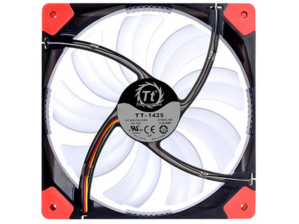 Ventilador Thermaltake Luna 14, 140 mm con Leds Blancos, 1000 RPM, 21.8dBA