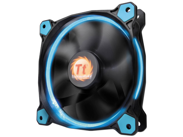 Ventilador Thermaltake Riing 14, 140 mm con Leds Azul, 1000 RPM, 28.1dBA