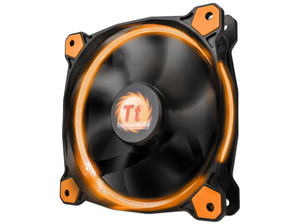 Ventilador Thermaltake Riing 14, 140 mm con Leds Naranja, 1000 RPM, 28.1dBA