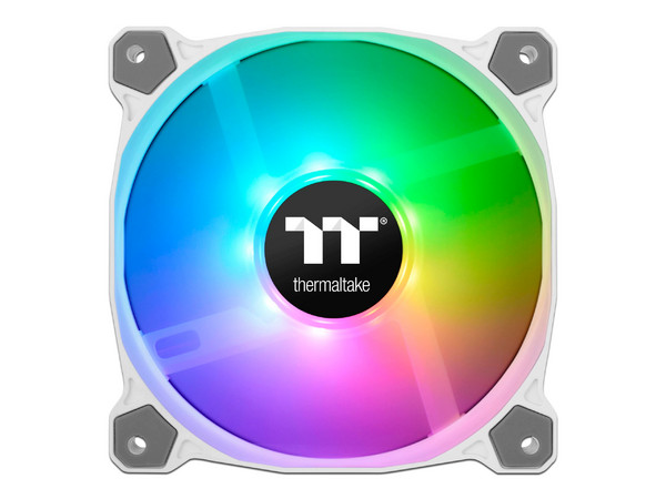 Kit de 3 Ventiladores Thermaltake Pure 12 ARGB Premium Edition de 120mm. Color Blanco.