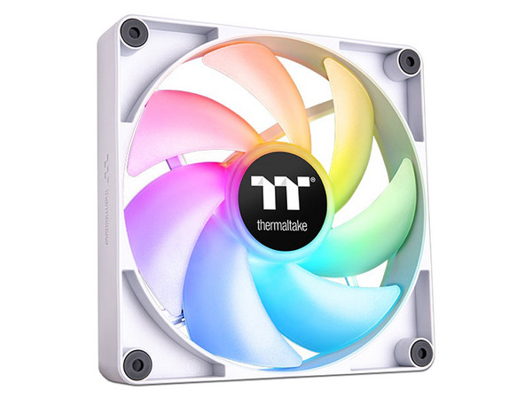 Kit de 2 Ventiladores Thermaltake CT120 ARGB Sync, 120mm, Color Blanco.