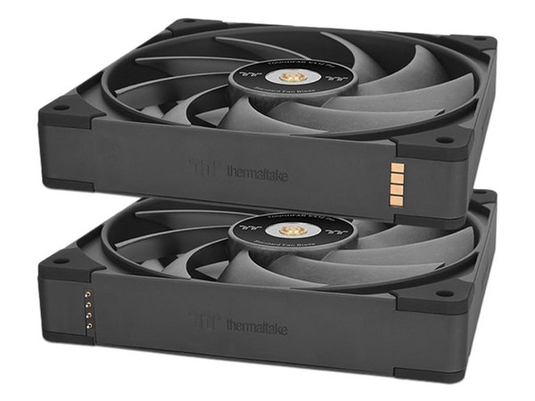 Kit 3 Ventiladores Thermaltake TOUGHFAN EX12 Pro, Conexión Magnética, 120mm, Negro, modelo CL-F149-PL12BL-A.