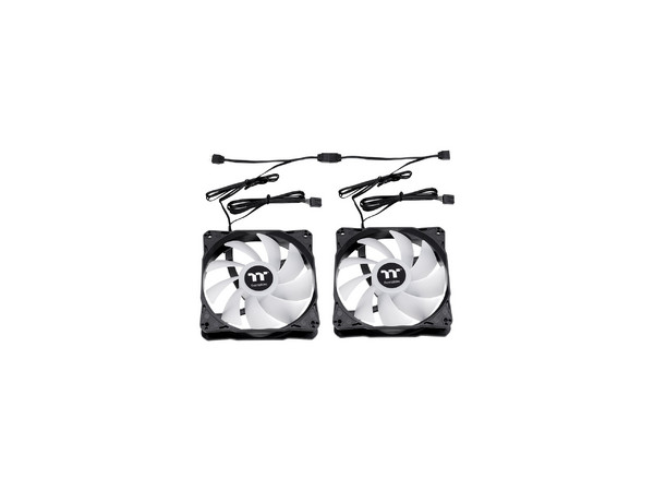 Kit de 3 Ventiladores Thermaltake LE120 ARGB de 120mm. Color Negro.