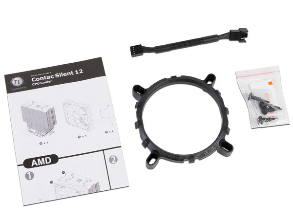 Disipador y Ventilador Thermaltake Contac Silent 12, soporta Socket Intel LGA 1366/1156/1155/1151/1150/775 AMD AM4/FM2/FM1/AM3+/AM3/AM2+/AM2