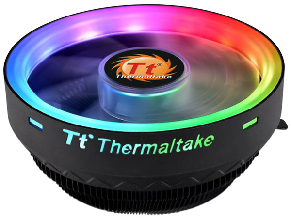 Disipador y Ventilador Thermaltake UX100 ARGB Lighting, para Socket Intel LGA 1200 / 1156 / 1155 / 1151 / 1150 / 775 y AMD AM4 / AM3+ / AM3 / AM2+ / AM2 / FM2 / FM1.