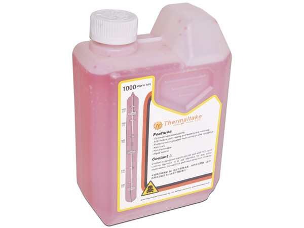 Líquido refrigerante Thermaltake 1000 para sistema de enfriamiento, 1 lt. Color Rojo.