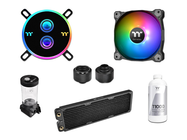 Sistema de Enfriamiento Líquido Thermaltake Pacific C360, Para Socket Intel LGA 1150, 1151, 1155, 1156, 1366 y AMD AM4, AM3+, AM3, FM2.